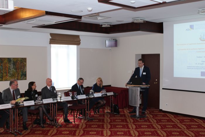 Vilnius, 21 and 22 April 2016: Seminar ‘The Protection of Legitimate Expectations in Administrative Law and EU Law’