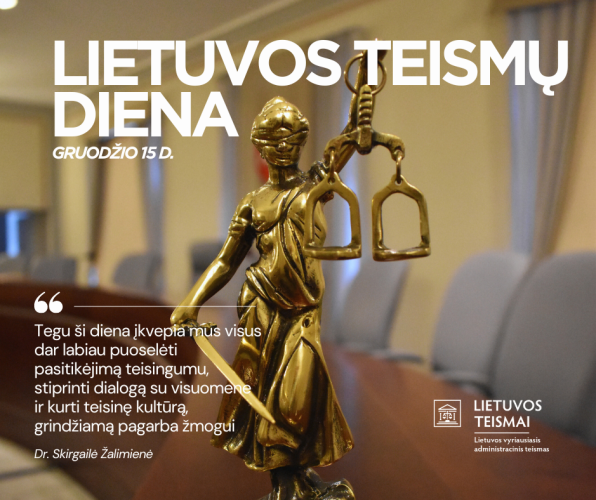 Lietuvos vyriausiasis administracinis teismas sveikina su Teismų diena
